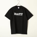 ROOTY　オリジナルTシャツ　角文字　ブラック×ホワイト